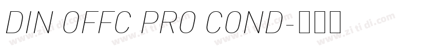 DIN OFFC PRO COND字体转换